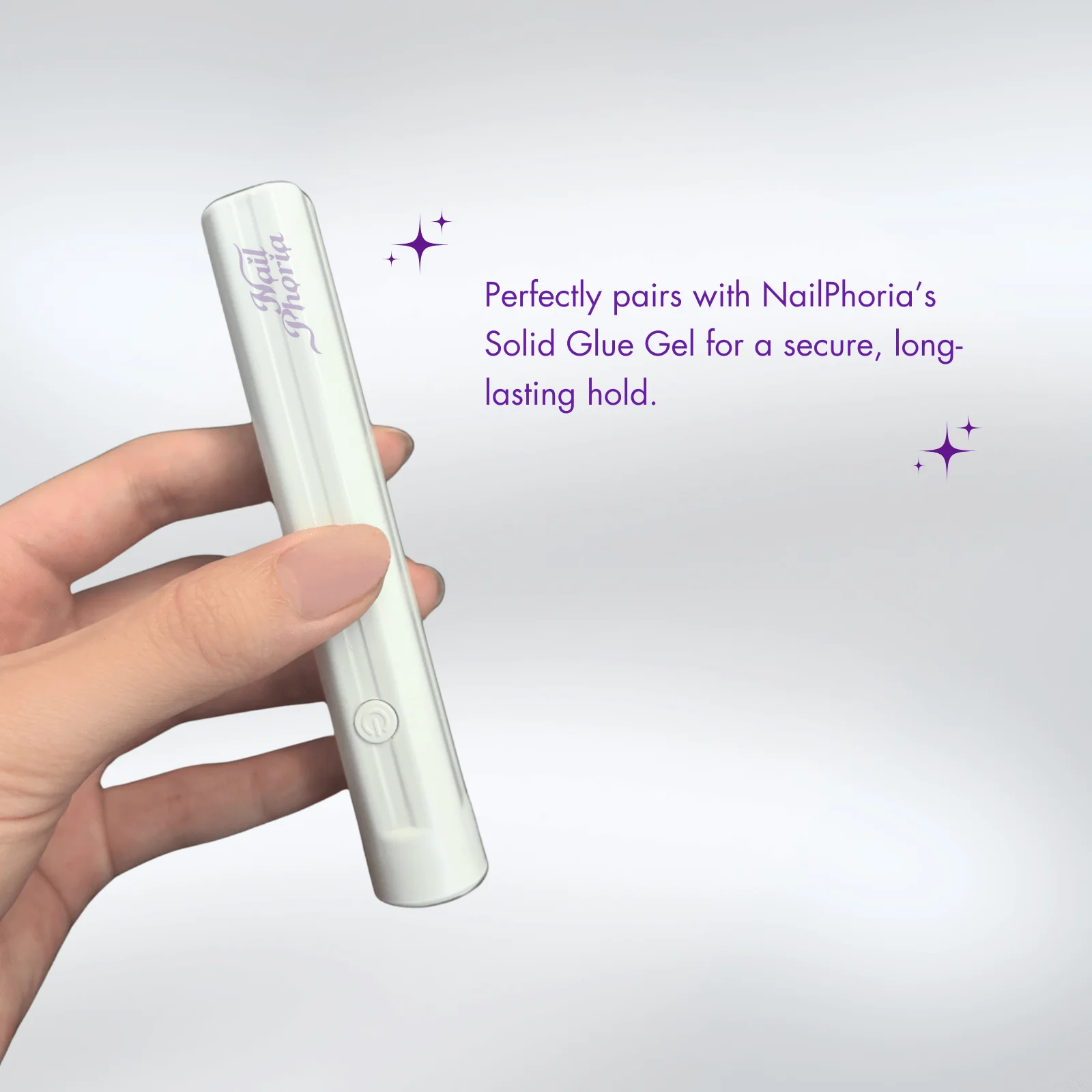 Solid Nail Glue Gel & Handheld UV Light - Image 4
